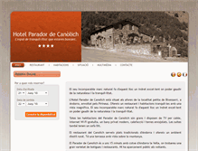 Tablet Screenshot of hotelparadordecanolich.com